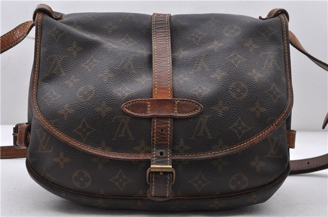 Auth LOUIS VUITTON Monogram Saumur 30 Shoulder Cross Body Bag M42256 LV 8329C