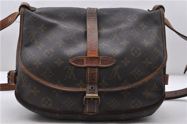 Auth LOUIS VUITTON Monogram Saumur 30 Shoulder Cross Body Bag M42256 LV 8329C