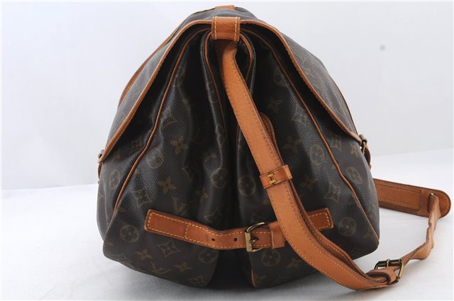 Auth LOUIS VUITTON Monogram Saumur 35 Shoulder Cross Body Bag M42254 LV 8330C