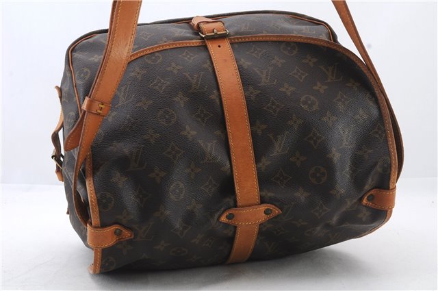 Auth LOUIS VUITTON Monogram Saumur 35 Shoulder Cross Body Bag M42254 LV 8330C