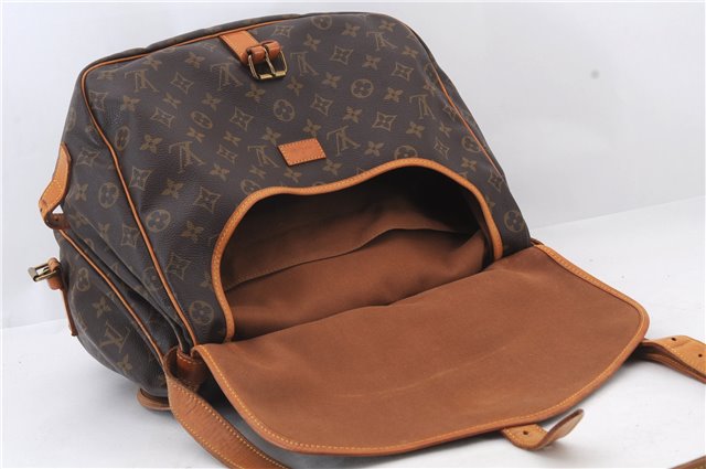 Auth LOUIS VUITTON Monogram Saumur 35 Shoulder Cross Body Bag M42254 LV 8330C