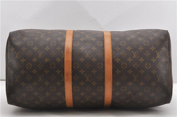 Authentic Louis Vuitton Monogram Keepall 55 Travel Boston Bag M41424 LV 8336F