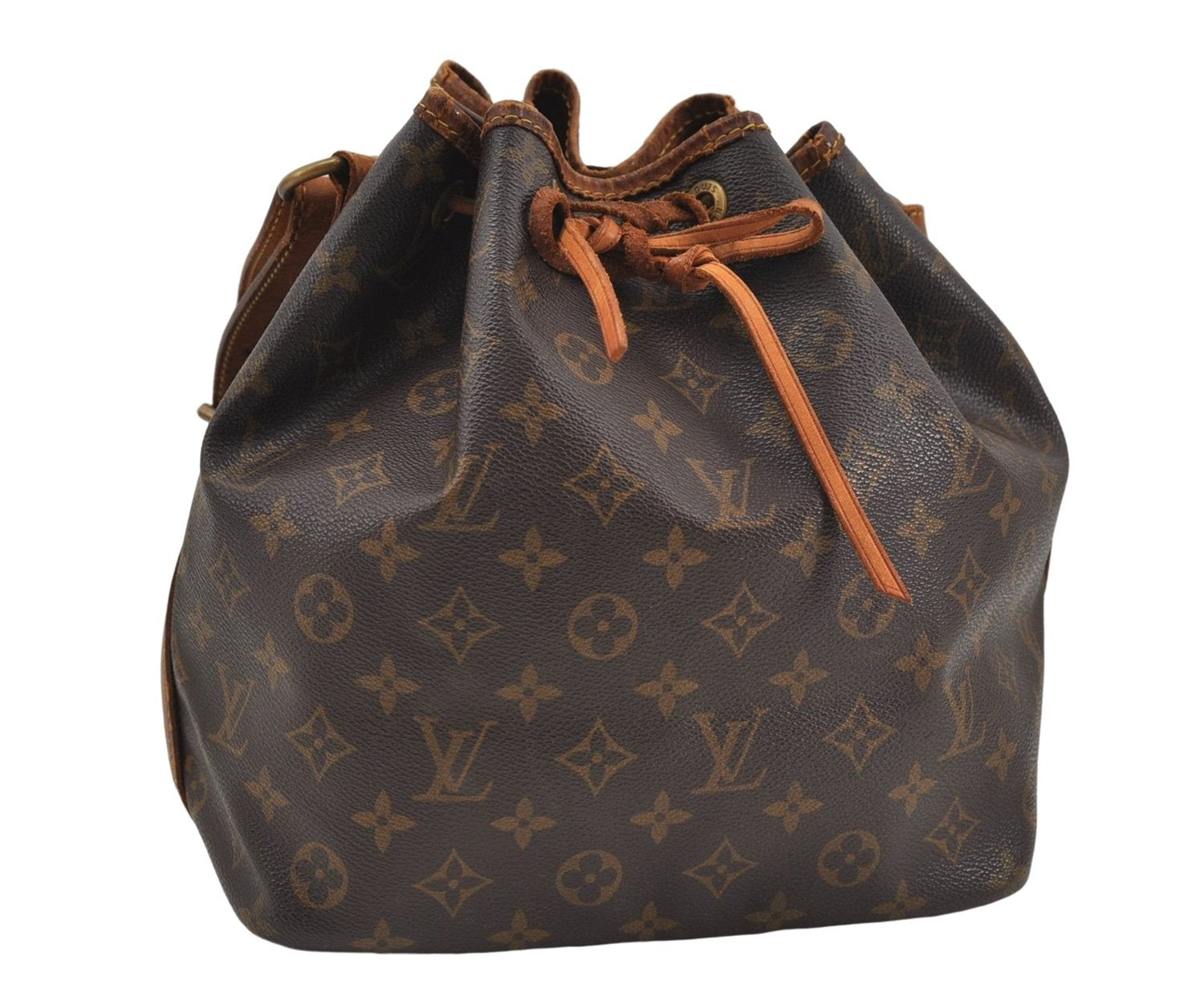 Authentic Louis Vuitton Monogram Petit Noe Shoulder Bag M42226 LV 8337D