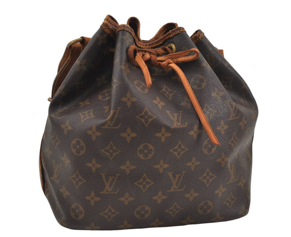 Authentic Louis Vuitton Monogram Petit Noe Shoulder Bag M42226 LV 8337D