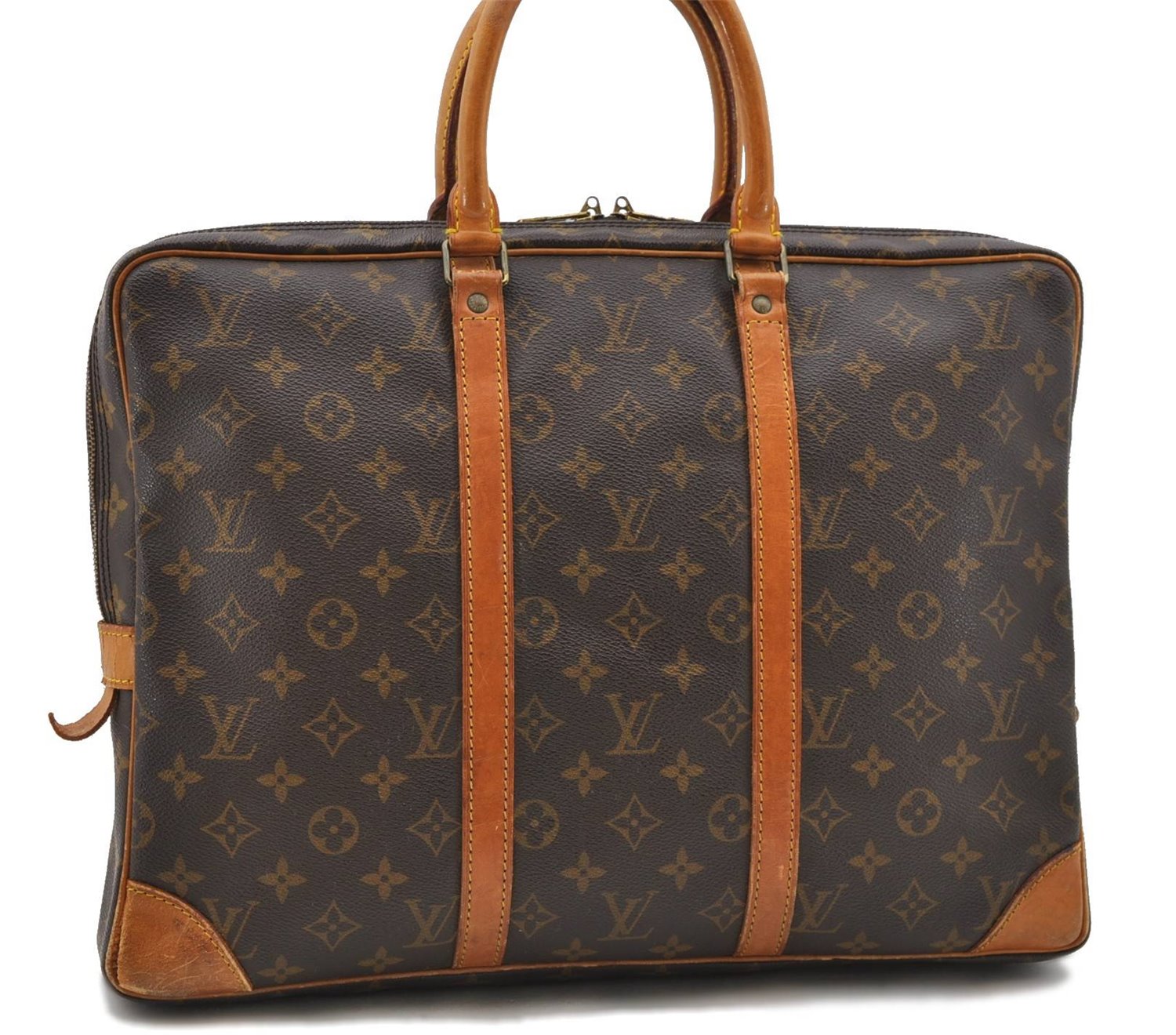 Auth LOUIS VUITTON Monogram Porte Documents Voyage Briefcase M40226 LV 8338C