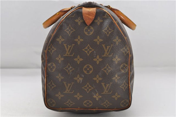 Authentic Louis Vuitton Monogram Speedy 35 Hand Boston Bag M41524 LV Junk 8338D