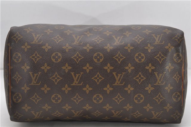 Authentic Louis Vuitton Monogram Speedy 35 Hand Boston Bag M41524 LV Junk 8338D