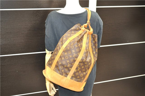 Authentic LOUIS VUITTON Monogram Randonnee GM Shoulder Bag M42244 LV 8339C