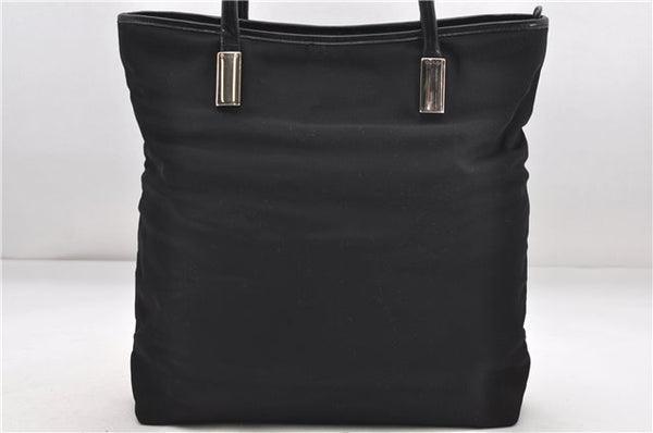 Authentic GUCCI Shoulder Tote Bag Nylon Leather Black 8339D