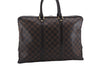 Authentic Louis Vuitton Damier Porte Documents Voyage Briefcase N41124 LV 8340D