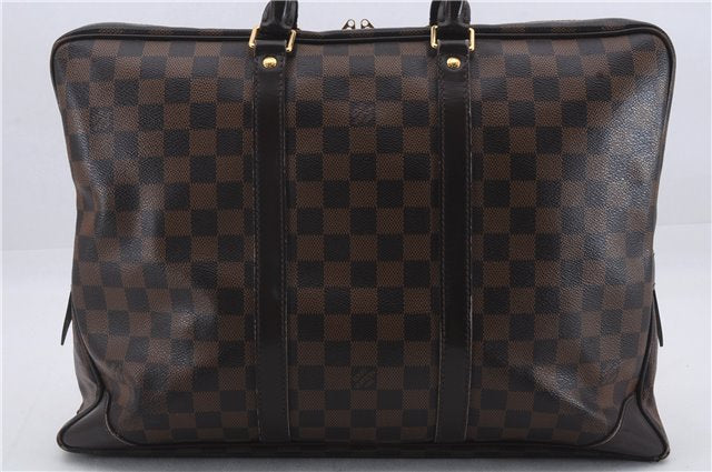 Authentic Louis Vuitton Damier Porte Documents Voyage Briefcase N41124 LV 8340D
