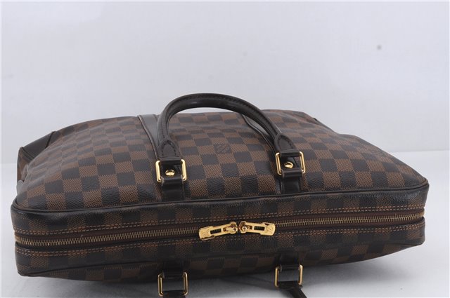 Authentic Louis Vuitton Damier Porte Documents Voyage Briefcase N41124 LV 8340D