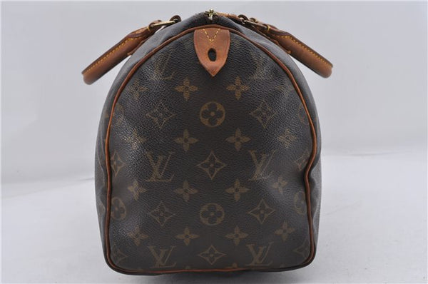 Authentic Louis Vuitton Monogram Speedy 30 Hand Boston Bag M41526 LV 8341D