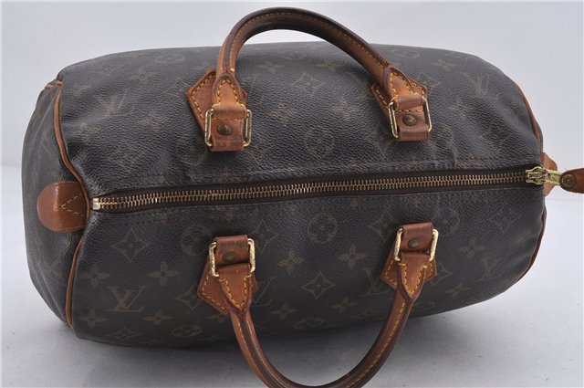 Authentic Louis Vuitton Monogram Speedy 30 Hand Boston Bag M41526 LV 8341D