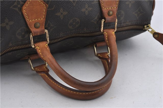 Authentic Louis Vuitton Monogram Speedy 30 Hand Boston Bag M41526 LV 8341D