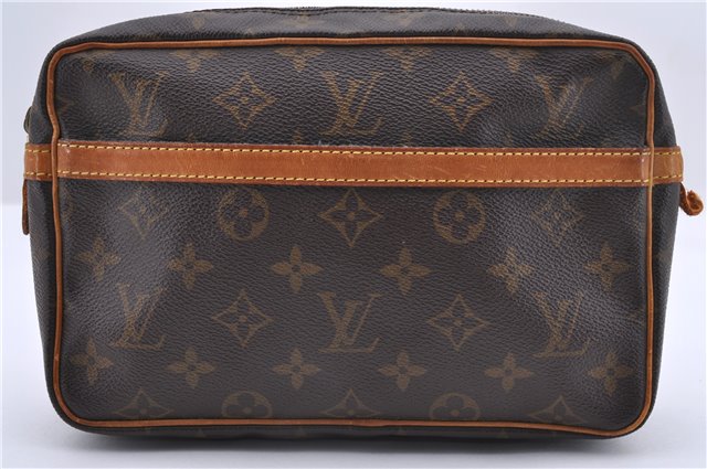 Authentic LOUIS VUITTON Monogram Compiegne 23 Clutch Hand Bag M51847 LV 8343C