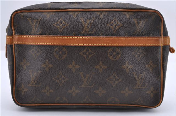 Authentic LOUIS VUITTON Monogram Compiegne 23 Clutch Hand Bag M51847 LV 8343C