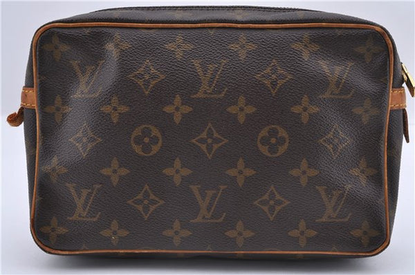 Authentic LOUIS VUITTON Monogram Compiegne 23 Clutch Hand Bag M51847 LV 8343C