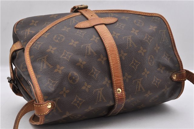 Auth LOUIS VUITTON Monogram Saumur 30 Shoulder Cross Body Bag M42256 LV 8350C