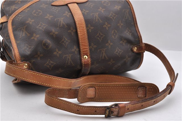 Auth LOUIS VUITTON Monogram Saumur 30 Shoulder Cross Body Bag M42256 LV 8350C