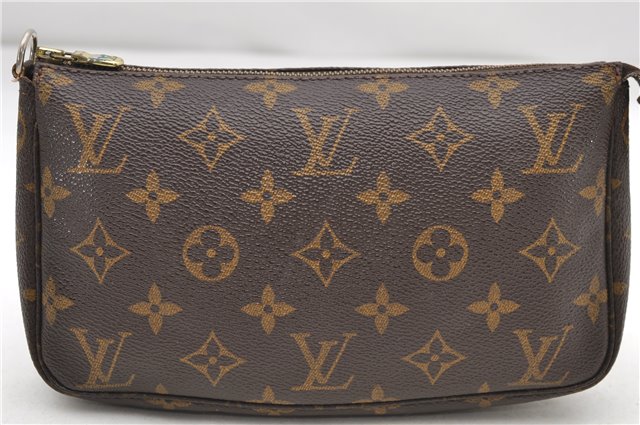 Auth Louis Vuitton Monogram Pochette Accessoires Shoulder Cross Body Pouch 8351D