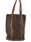 Authentic LOUIS VUITTON Monogram Bucket GM Shoulder Bag M42236 LV Junk 8352C