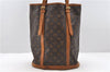Authentic LOUIS VUITTON Monogram Bucket GM Shoulder Bag M42236 LV Junk 8352C