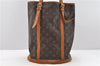 Authentic LOUIS VUITTON Monogram Bucket GM Shoulder Bag M42236 LV Junk 8352C
