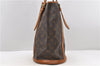 Authentic LOUIS VUITTON Monogram Bucket GM Shoulder Bag M42236 LV Junk 8352C
