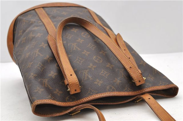 Authentic LOUIS VUITTON Monogram Bucket GM Shoulder Bag M42236 LV Junk 8352C