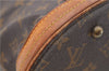 Authentic LOUIS VUITTON Monogram Bucket GM Shoulder Bag M42236 LV Junk 8352C