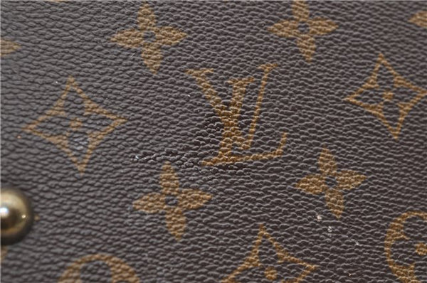 Authentic LOUIS VUITTON Monogram Bucket GM Shoulder Bag M42236 LV Junk 8352C