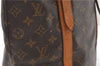Authentic LOUIS VUITTON Monogram Bucket GM Shoulder Bag M42236 LV Junk 8352C