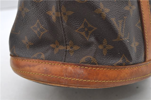 Authentic LOUIS VUITTON Monogram Bucket GM Shoulder Bag M42236 LV Junk 8352C