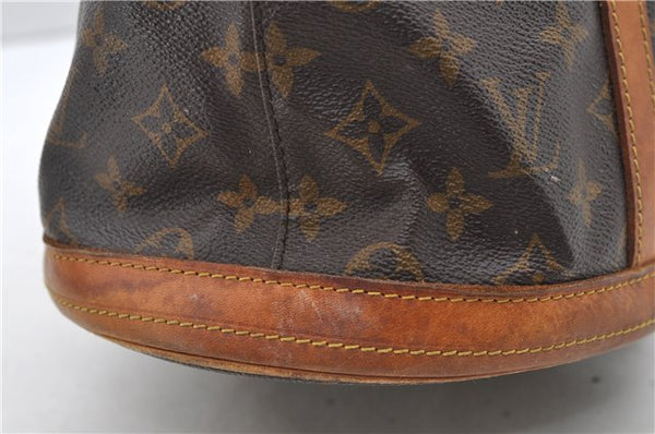 Authentic LOUIS VUITTON Monogram Bucket GM Shoulder Bag M42236 LV Junk 8352C