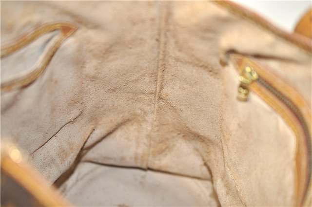 Authentic LOUIS VUITTON Monogram Bucket GM Shoulder Bag M42236 LV Junk 8352C