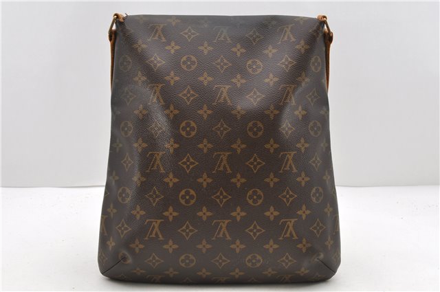 Authentic LOUIS VUITTON Monogram Musette Shoulder Cross Body Bag M51256 LV 8354C