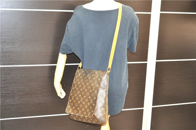 Authentic LOUIS VUITTON Monogram Musette Shoulder Cross Body Bag M51256 LV 8354C