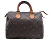 Authentic Louis Vuitton Monogram Speedy 25 Boston Hand Bag M41528 LV 8356D