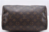 Authentic Louis Vuitton Monogram Speedy 25 Boston Hand Bag M41528 LV 8356D