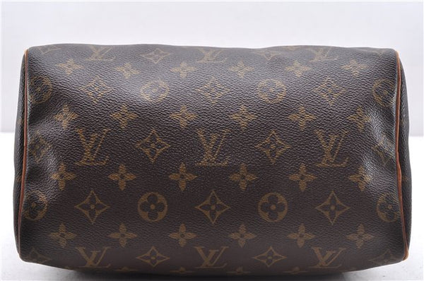 Authentic Louis Vuitton Monogram Speedy 25 Boston Hand Bag M41528 LV 8356D