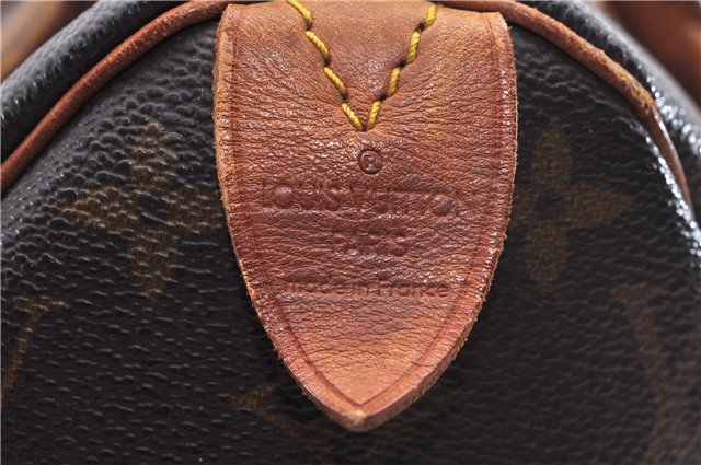Authentic Louis Vuitton Monogram Speedy 25 Boston Hand Bag M41528 LV 8356D