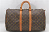 Authentic Louis Vuitton Monogram Keepall 45 Travel Boston Bag M41428 LV 8360D