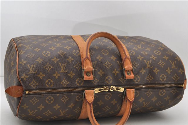 Authentic Louis Vuitton Monogram Keepall 45 Travel Boston Bag M41428 LV 8360D