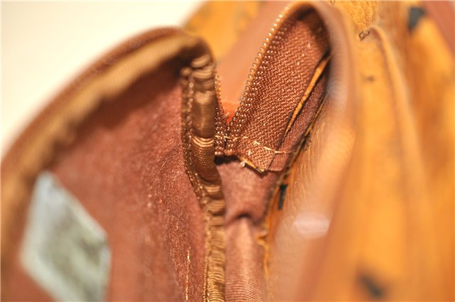 Authentic MCM Visetos Leather Vintage Golf Bag Brown 8361C