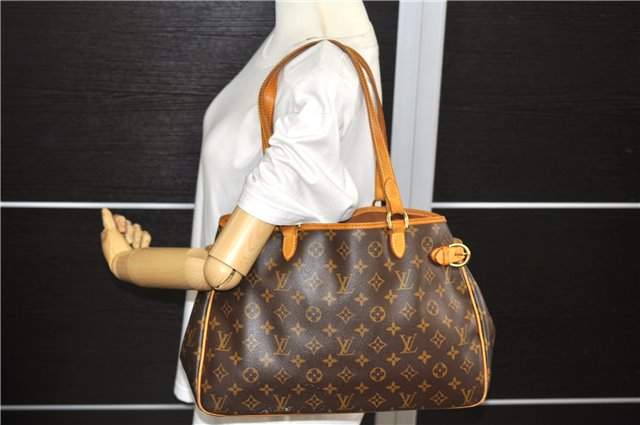 Authentic LOUIS VUITTON Monogram Batignolles Horizontal Tote Bag M51154 LV 8362C