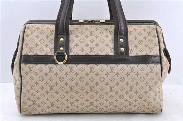Auth LOUIS VUITTON Monogram Mini Josephine GM Hand Bag M92310 Khaki Beige 8367C