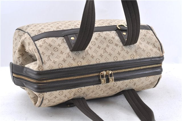 Auth LOUIS VUITTON Monogram Mini Josephine GM Hand Bag M92310 Khaki Beige 8367C