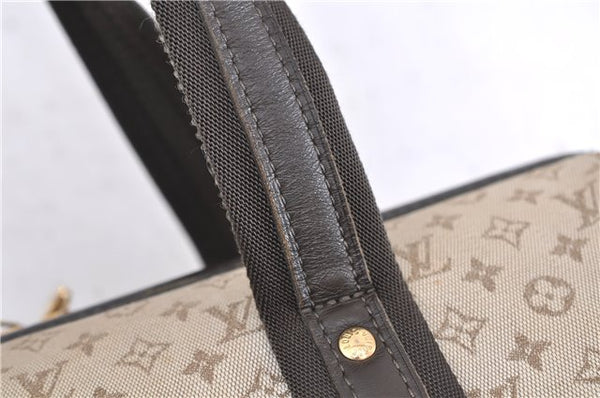 Auth LOUIS VUITTON Monogram Mini Josephine GM Hand Bag M92310 Khaki Beige 8367C