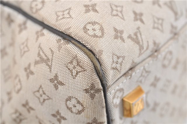 Auth LOUIS VUITTON Monogram Mini Josephine GM Hand Bag M92310 Khaki Beige 8367C